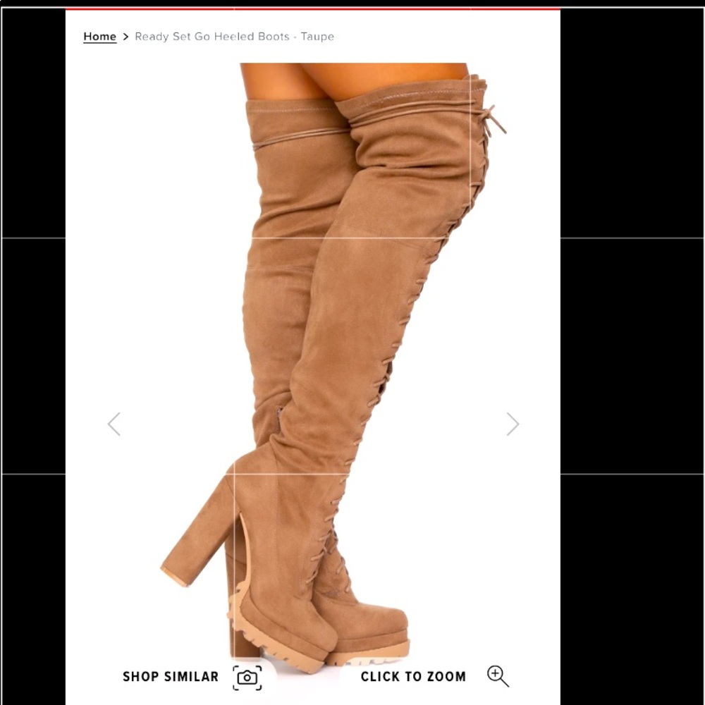 Ready Set Go heeled boots Fashion Nova